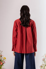 Wild Flower Brick Red  Shirt