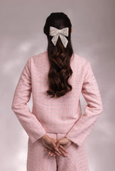Amore' Crop Jacket Set| Pink
