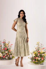 Amore' Sage Green Lacey Dress