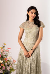 Amore' Sage Green Lacey Dress