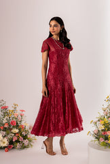 Amore' Red Lacey Dress