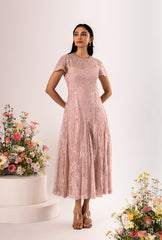 Amore' Pink  Lacey Dress