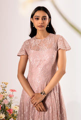 Amore' Pink  Lacey Dress