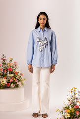 Fleur Blue Shirt