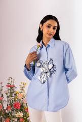 Fleur Blue Shirt