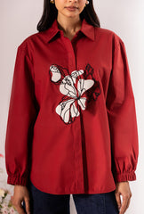 Fleur Brick Red Shirt