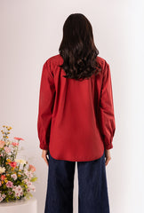 Fleur Brick Red Shirt