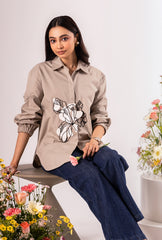 Fleur Taupe Shirt