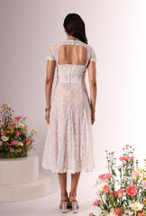 Amore' White Lacey Dress