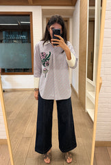 Maison Bloom Mauve Stripes Shirt