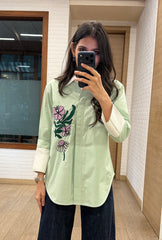 Maison Bloom Pistachio Shirt