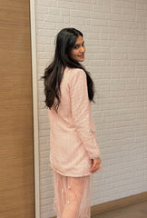Soho Tweed Blazer Dress|Pink