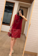 Bling On Merlot Dress