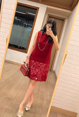 Bling On Merlot Dress