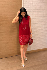 Bling On Merlot Dress