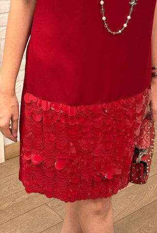 Bling On Dress |Merlot