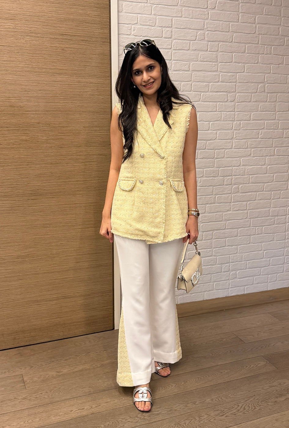 Soho Sleeveless Jacket |Yellow