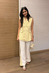 Soho Sleeveless Jacket |Yellow