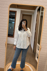 Mitali Wadhwa In Pearl Oasis White Shirt