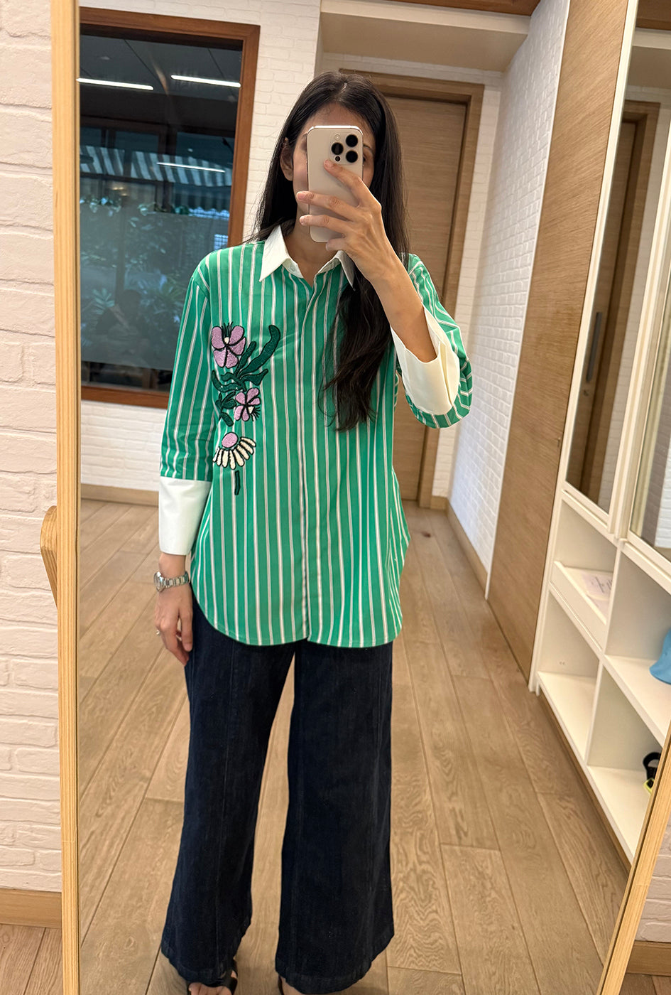 Maison Bloom Stripes Shirt