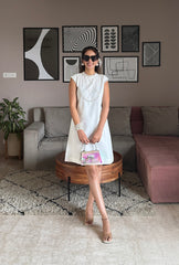 Sneha Adwani In Chanelle Dress Ft. Embroidered Sleeves