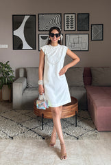 Sneha Adwani In Chanelle Dress Ft. Embroidered Sleeves