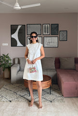 Sneha Adwani In Chanelle Dress Ft. Embroidered Sleeves