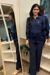 Lacey Bib Navy Set