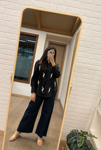 Pearl Oasis Shirt | Black