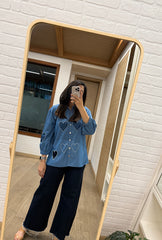 Mitali Wadhwa In Love in Denim Shirt