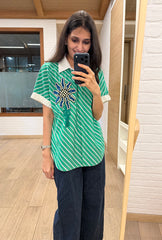 Palm Springs Green Stripes Shirt