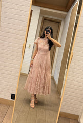 Amore' Pink  Lacey Dress