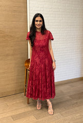 Amore' Red Lacey Dress