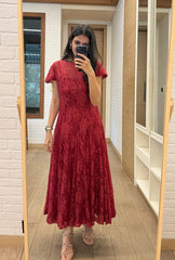 Amore' Red Lacey Dress