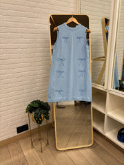 Blair Bow Dress| Blue
