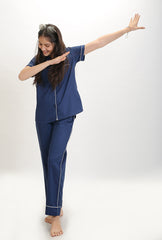 Luxe Blue Pyjama Set