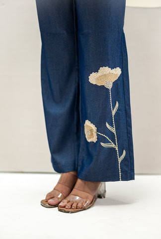 Summer Bloom Denim Jacket Set