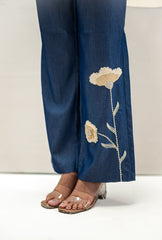 Summer Bloom Denim Jacket Set