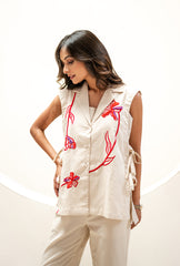 Summer Bloom Jacket Set |Linen 2.0