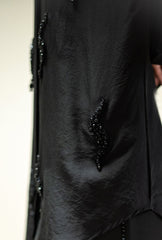 Pearl Oasis Black Silk Shirt