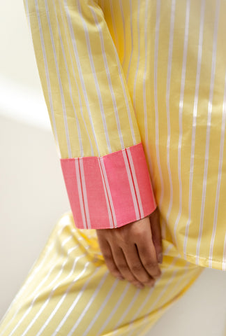 Yellow Meringue Shorts Set