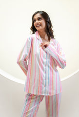 Rainbow Stripes PJ Set