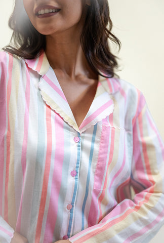 Rainbow Stripes PJ Set