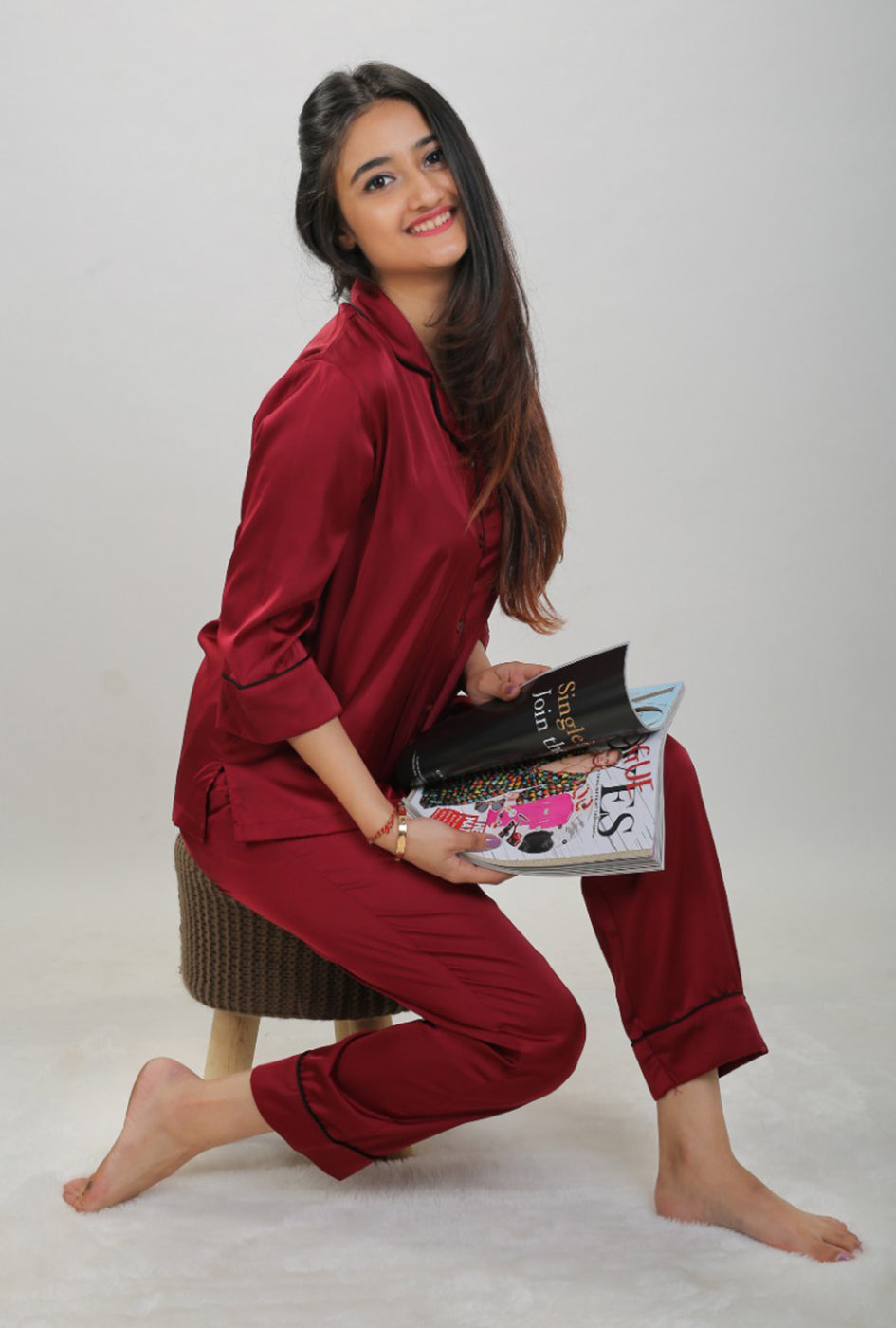 Classic Maroon Pyjama Set