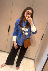Fleur Blue Stripes Shirt