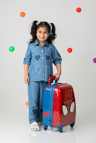 Love in Denim Coord Set|Kids