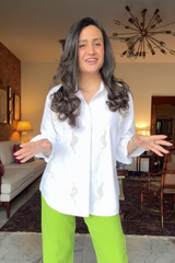 Mitali Wadhwa In Pearl Oasis White Shirt