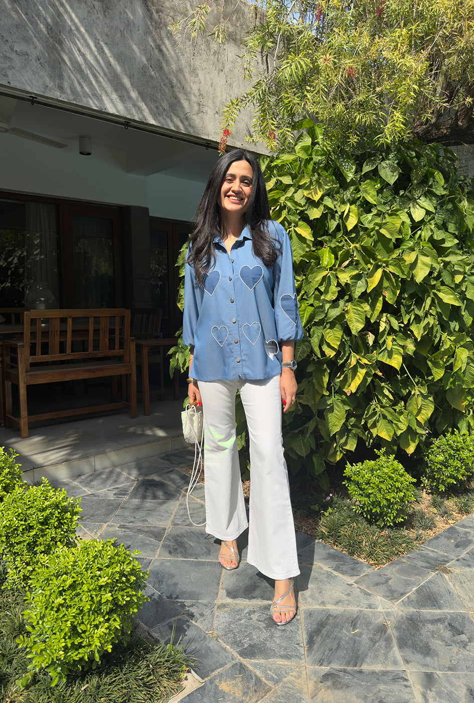 Love in Denim Shirt