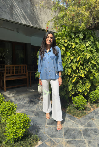 Love in Denim Shirt