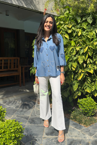 Love in Denim Shirt